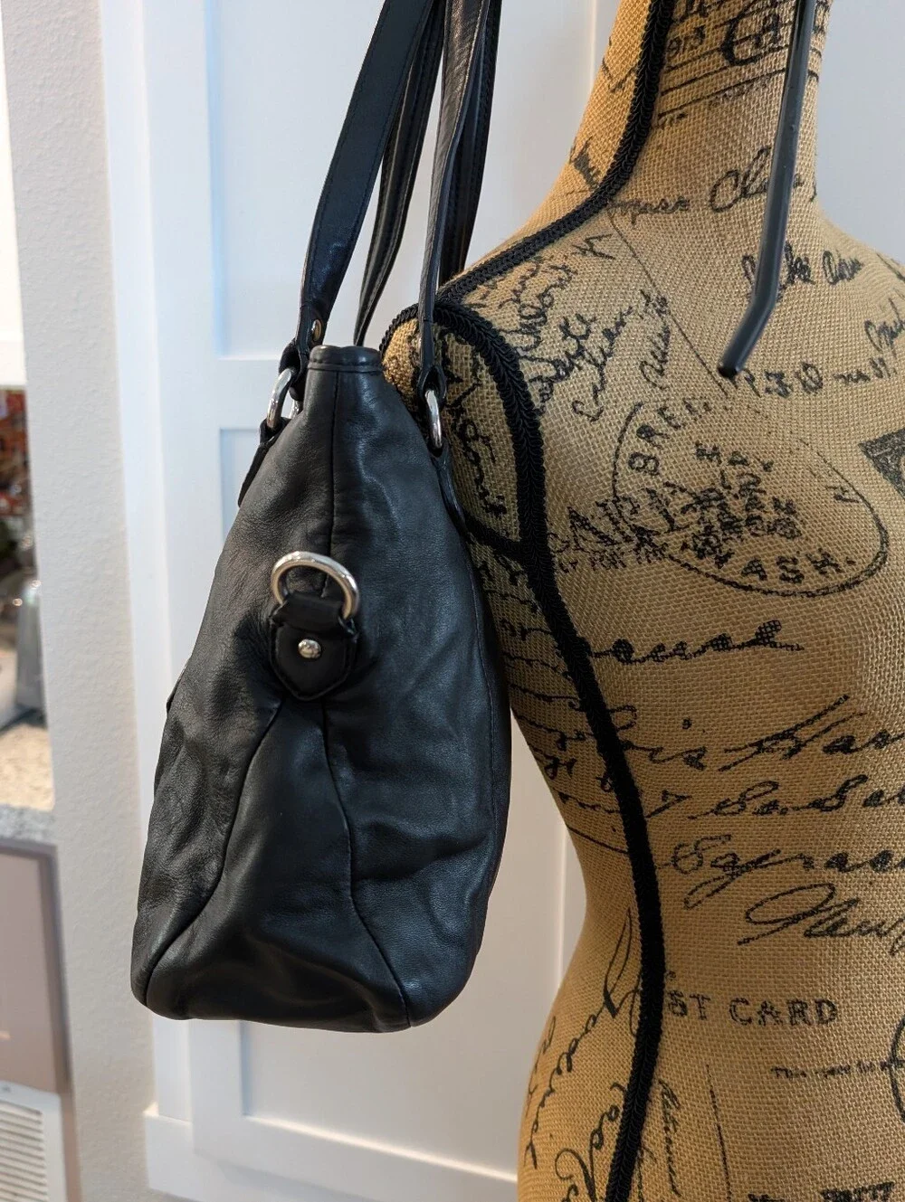 Coach Soft Black Shoulder Bags
